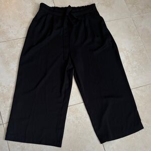 DR2 Black Wide-Leg Trousers
